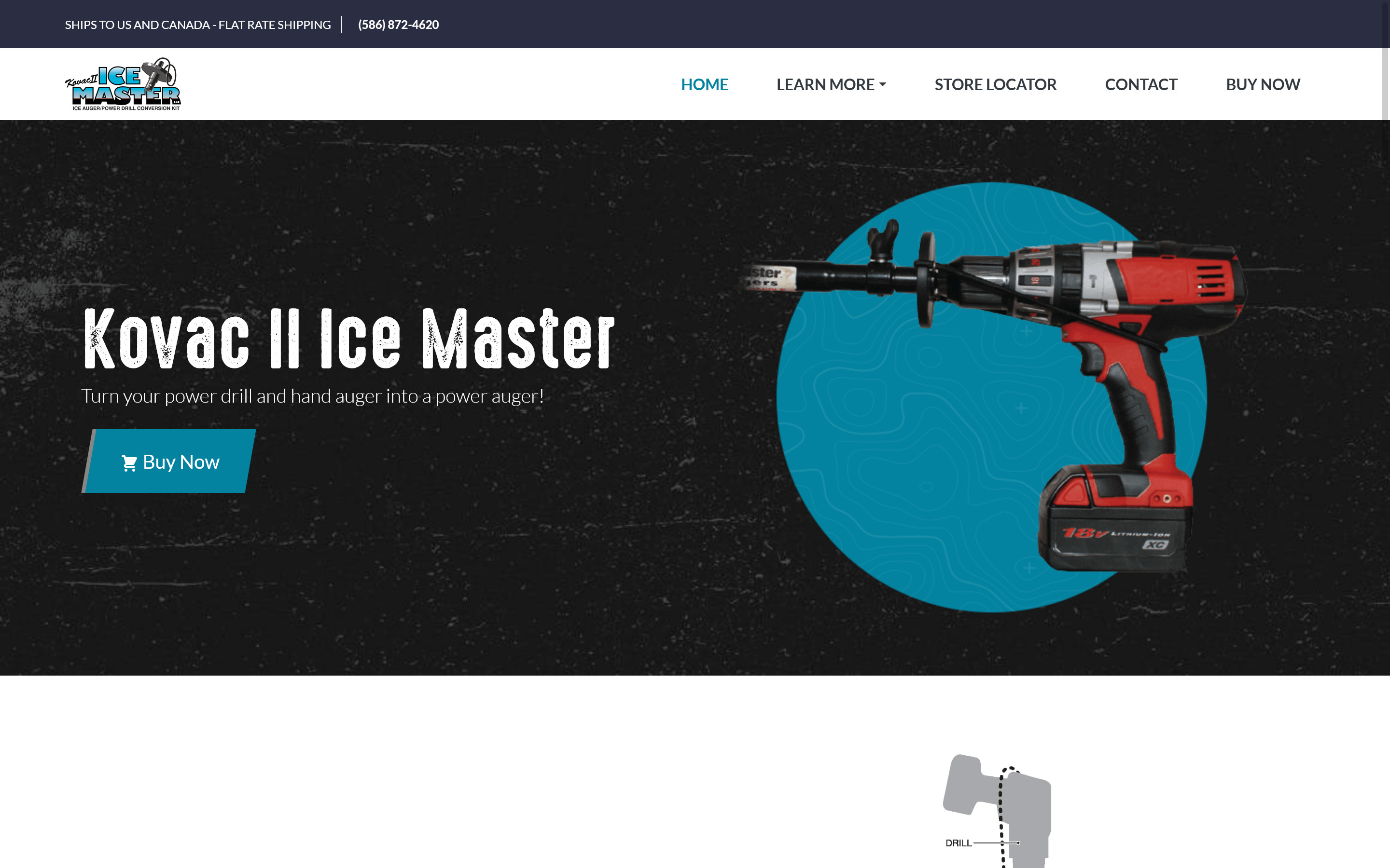 A screenshot of the Icemaster website homepage